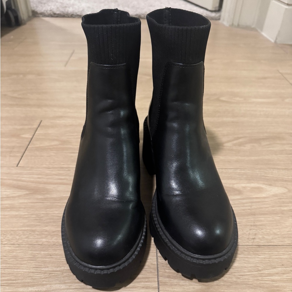 Madden Girl Black Ankle Boots